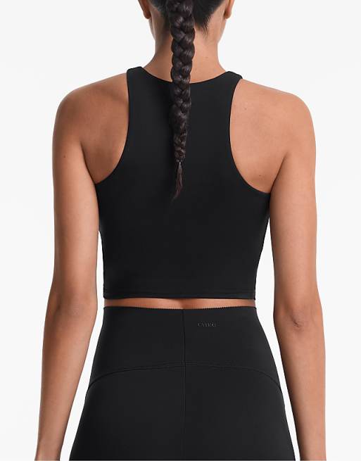 OYSHO Compressive Tank Top In Black