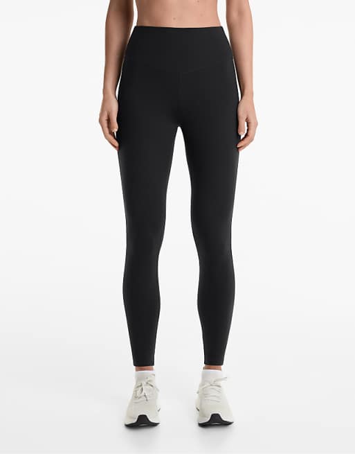 OYSHO evermore 65cm high rise ankle-length leggings in black