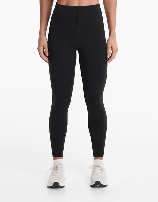 OYSHO Extra-compressive raise up 65cm ankle-length leggings in black