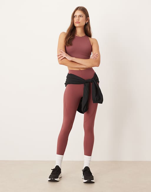 OYSHO Light Touch Medium-support Sports Bra In Dark Rosette