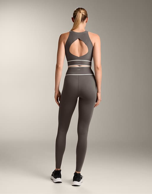 OYSHO Perfect-adapt Crossover Band Tank Top In Black