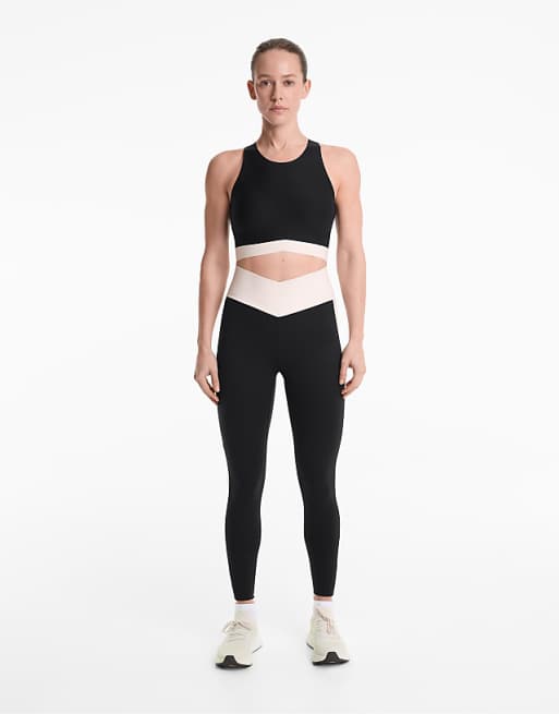 OYSHO Perfect-adapt High-rise 65cm Ankle-length Leggings With V-cut Waist In Black