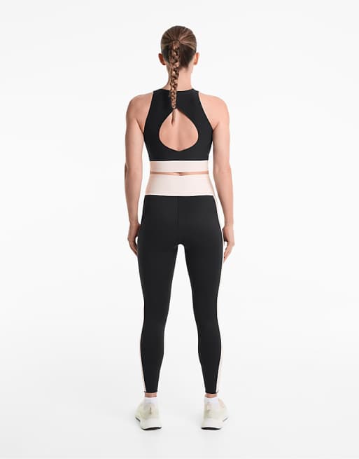 OYSHO Perfect-adapt High-rise 65cm Ankle-length Leggings With V-cut Waist In Black