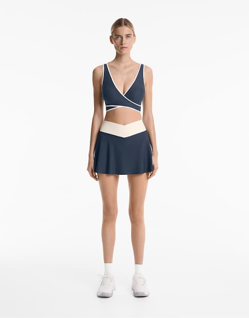 Oysho Performance Set In Midnight Blue