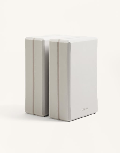 OYSHO Yoga block pack in light grey
