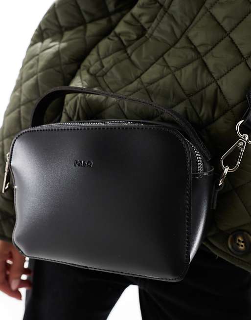 PASQ Crossbody Camera Bag In Black