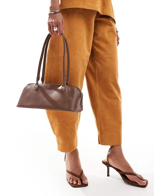 PASQ Shoulder Bag In Cocoa Brown