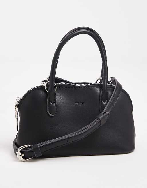PASQ Twin Strap Mini Grab Bag In Black