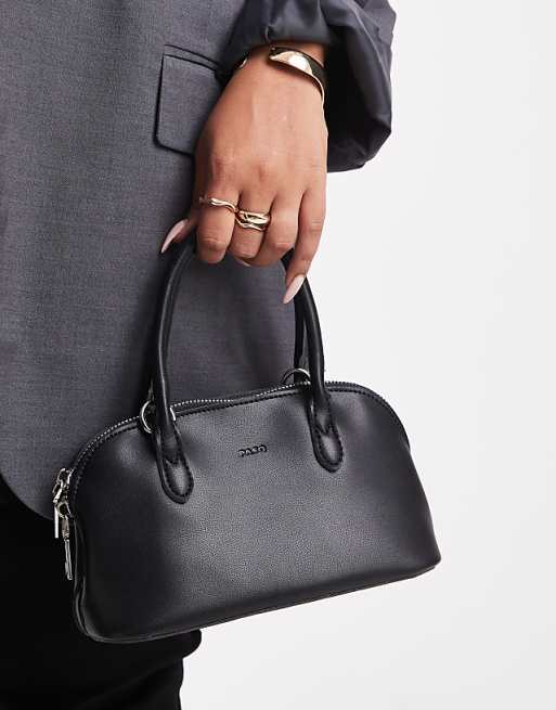 PASQ Twin Strap Mini Grab Bag In Black