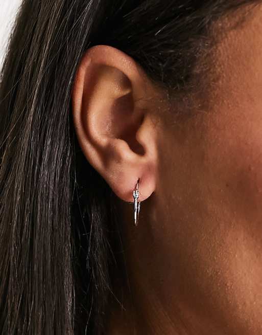 Pieces Exclusive Small Hoops In Plated Sterling Silver