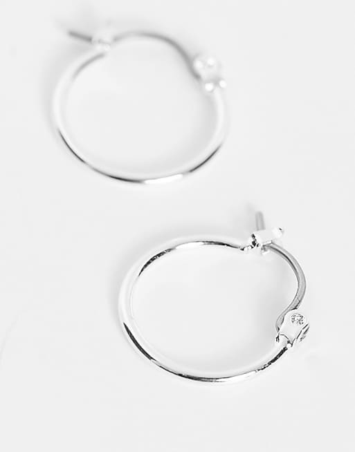Pieces Exclusive Small Hoops In Plated Sterling Silver