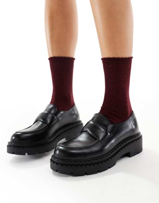 Pieces Glitter Socks In Burgundy