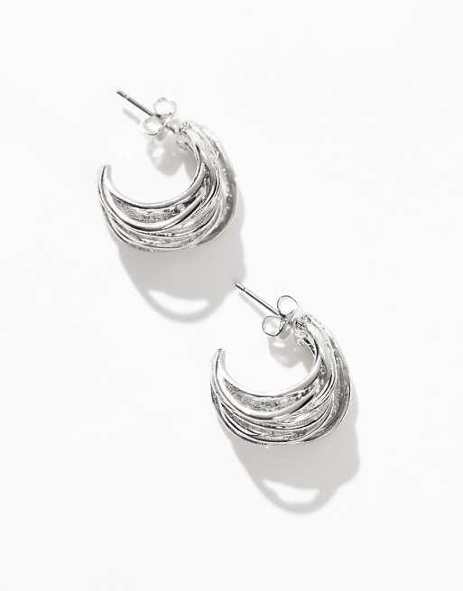 Pieces Multistrand Hopp Earrings In Silver