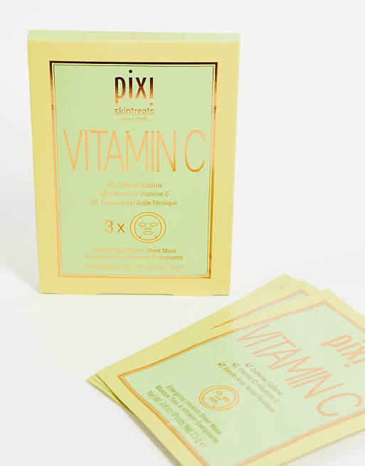 Pixi Brightening & Firming Vitamin-C Sheet Face Masks X 3