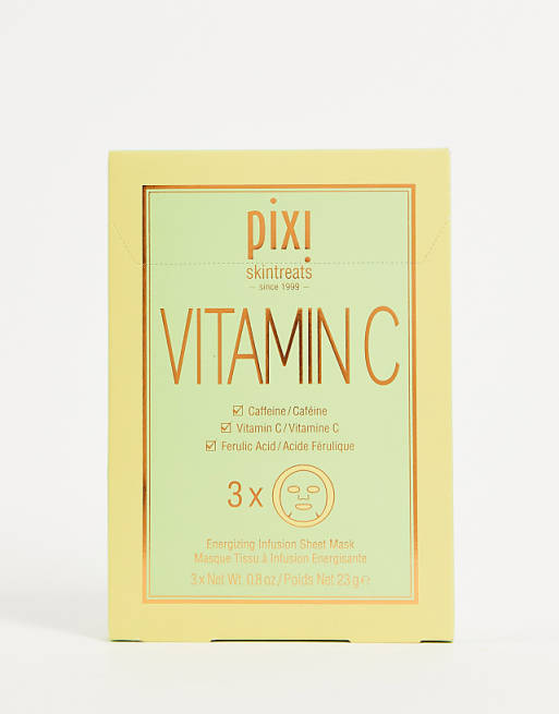 Pixi Brightening & Firming Vitamin-C Sheet Face Masks x 3