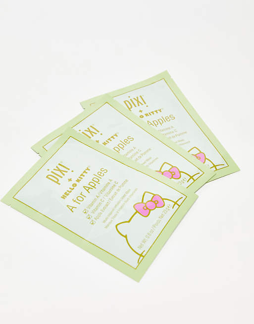 Pixi Hello Kitty A Is For Apple Multi-Vitamin Infused Sheet Masks X 3