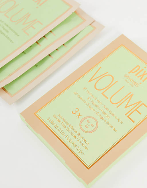 Pixi Volume Collagen Boosting Sheet Face Masks X 3