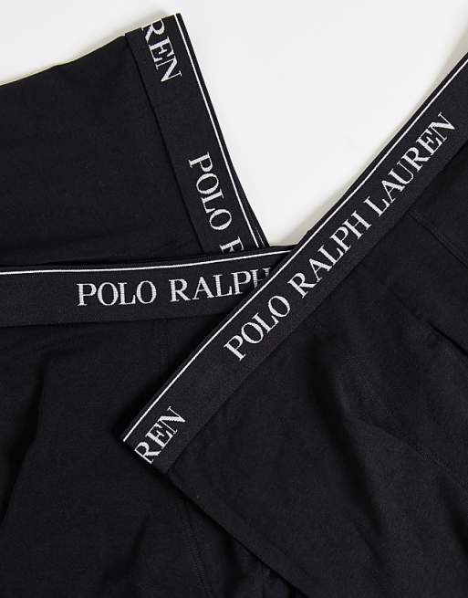 Polo Ralph Lauren 3 Pack Trunks In Black
