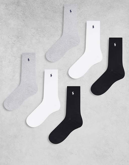 Polo Ralph Lauren 6 pack icon logo socks in multi