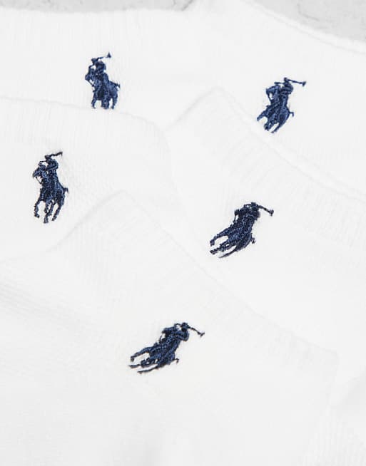 Polo Ralph Lauren 6 Pack Trainer Socks In White