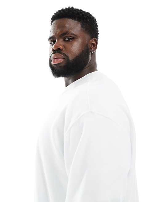 Polo Ralph Lauren Big & Tall Heritage Bear Print Sweatshirt In White