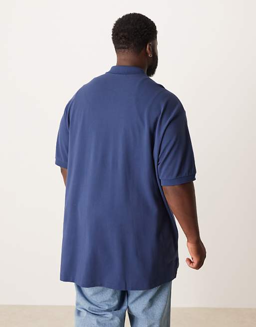 Polo Ralph Lauren Big & Tall Icon Logo Pima Cotton Polo In Navy