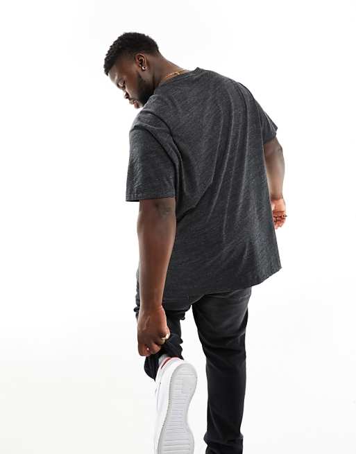 Polo Ralph Lauren Big & Tall Icon Logo T-shirt Classic Fit In Black Marl