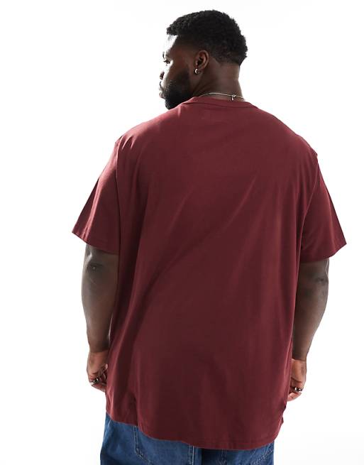Polo Ralph Lauren Big & Tall Icon Logo T-shirt In Burgundy