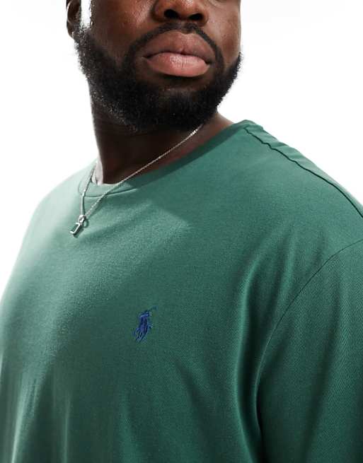 Polo Ralph Lauren Big & Tall Icon Logo T-shirt In Drk Green