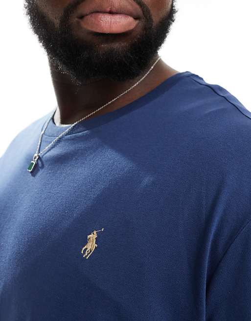 Polo Ralph Lauren Big & Tall Icon Logo T-shirt In Navy