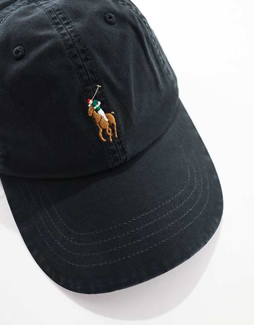 Polo Ralph Lauren Cap With Logo In Black