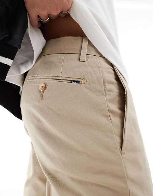 Polo Ralph Lauren Slim Fit Stretch Twill Chino Trousers In Khaki Beige