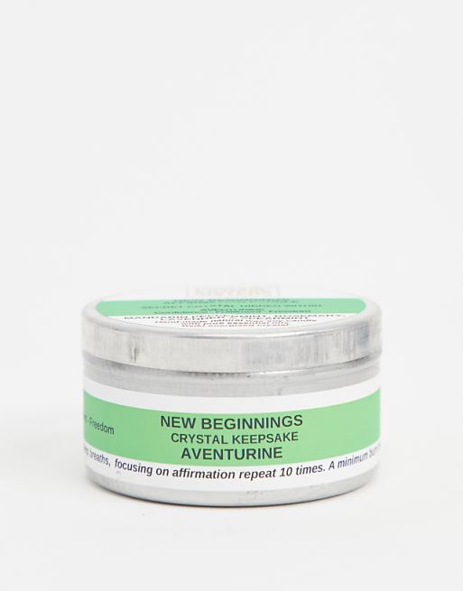 Psychic Sisters New Beginnings Crystal Infused Affirmation Candle