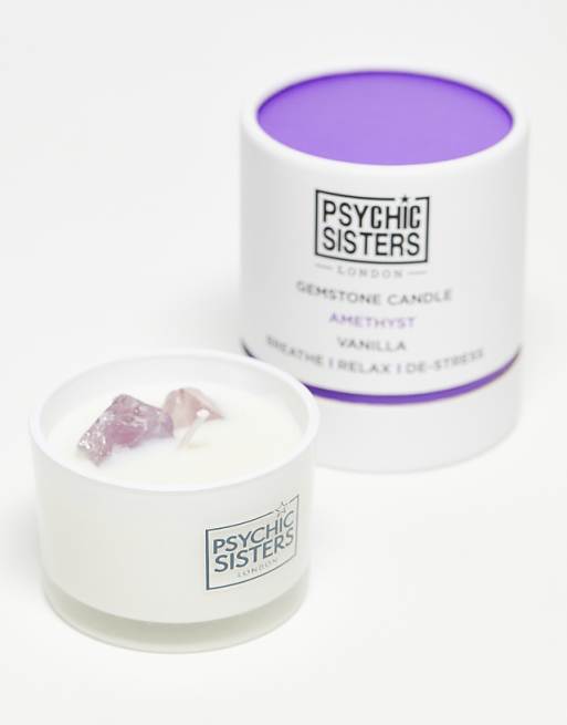 Psychic Sisters X ASOS Exclusive Amethyst Gemstone Candle 100g