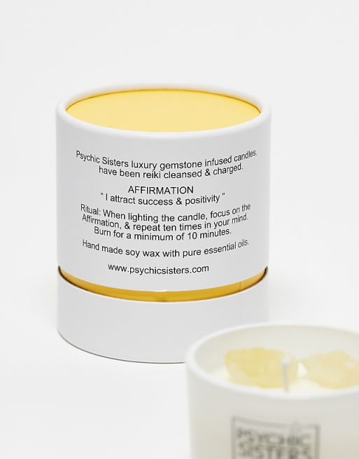 Psycic Sisters X ASOS Exclusive Citrine Gemstone Candle