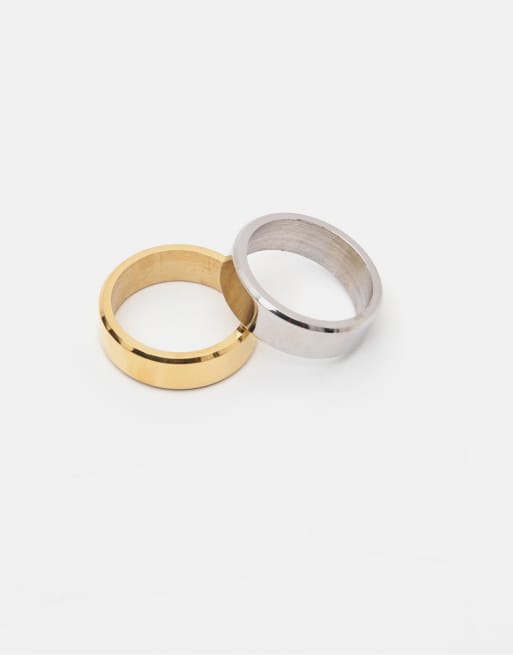 Pull&Bear Basic Rings In Others