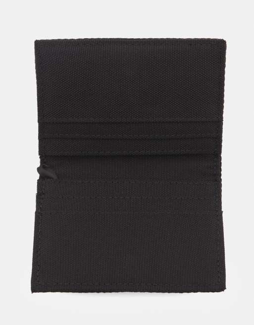 Pull&Bear Fabric Stwd Wallet In Black