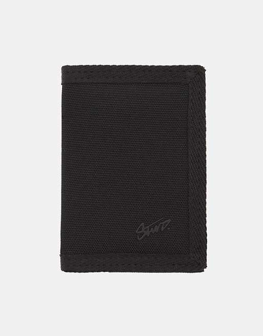 Pull&Bear Fabric stwd wallet in black