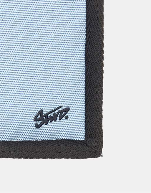 Pull&Bear Fabric stwd wallet in blue