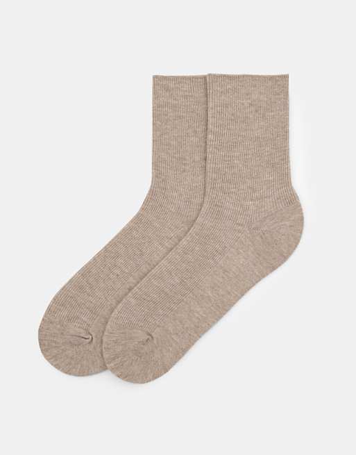 Pull&Bear Long socks in sand
