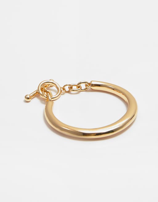 Pull&Bear Rigid chain bracelet in gold
