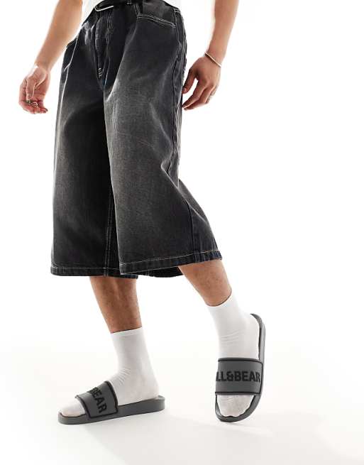 Pull&Bear Slider In Grey