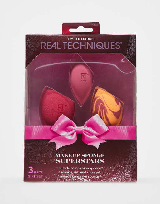Real Techniques Makeup Sponge Superstars 3 Piece Holiday Gift Set