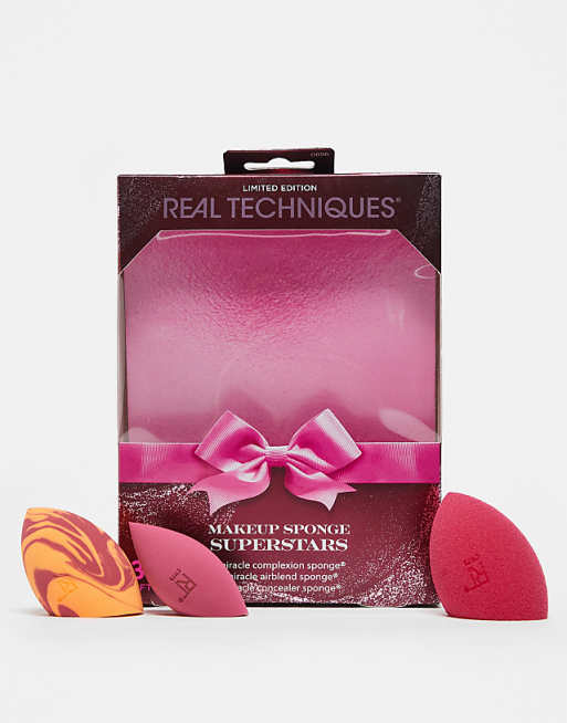 Real Techniques Makeup Sponge Superstars 3 Piece Holiday Gift Set
