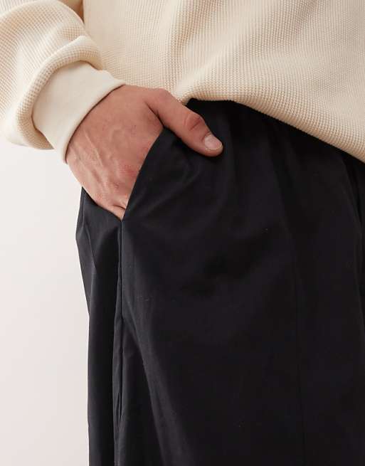 Reclaimed Vintage Balloon Leg Trouser In Washed Black