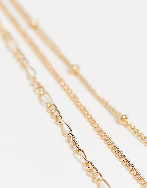 Reclaimed Vintage Inspired Constellation Star Multirow Necklace