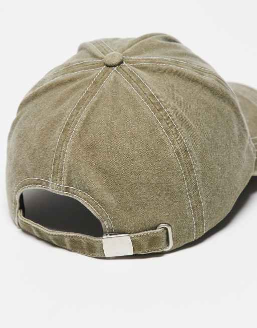 Reclaimed Vintage Unisex Logo Cap In Washed Khaki