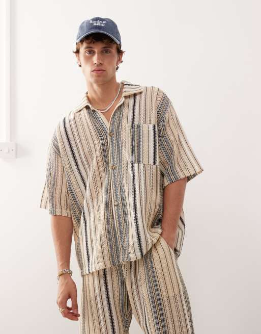 Reclaimed Vintaged Knitted Co-ord In Stripe