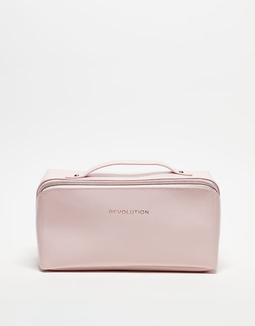 Revolution Glam Fold Out Cosmetic Bag in Pink