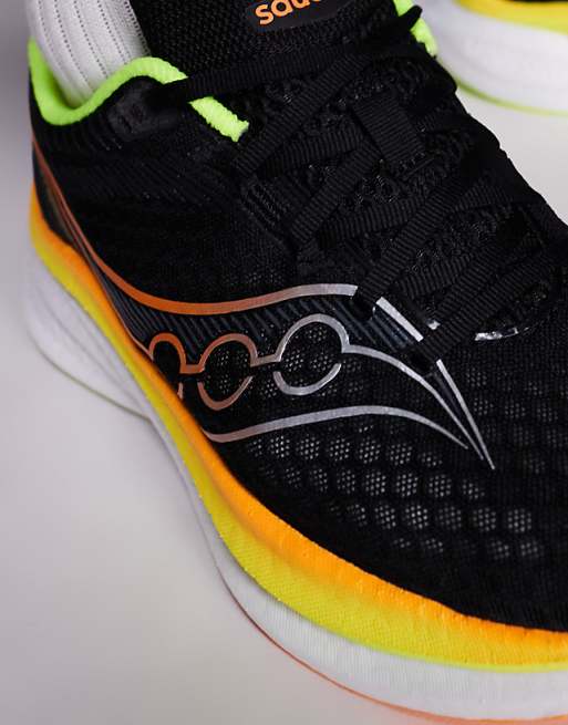 Saucony Endorphin Speed 5 Running Trainers In Black And Yellow